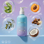 PixieYou Conditioner bottle with ingredients: aloe vera, olive oil, apricot kernel oil, shea butter, and coconut oil.